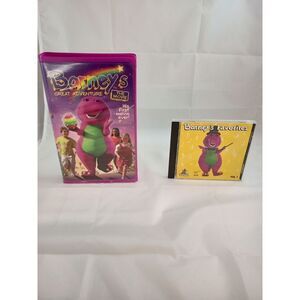 Barney - Barneys Great Adventure: The‎ Movie (VHS, 1998) & Barney's Favorites CD